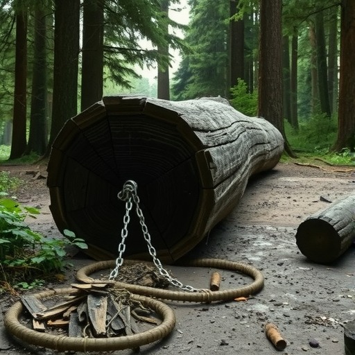 江西吉安现20米长疑似乌木惹两姓村民纷争(图1)