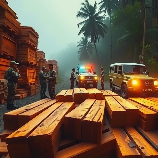 二连口岸商务局调研边合区木材企业(图1)