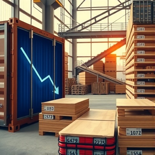 2013年8月黑龙江木材价格下降109元/立方米(图1)