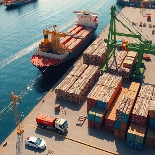 中俄边境口岸暂停进口，大量木材等待入境(图1)