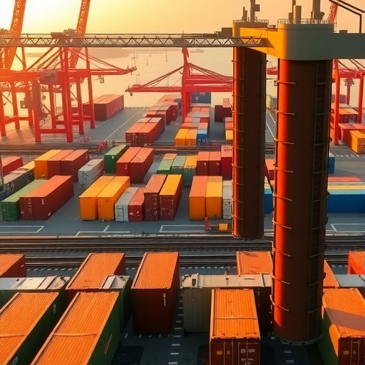 大连港集装箱“连哈欧”回程板材班列常态化(图1)