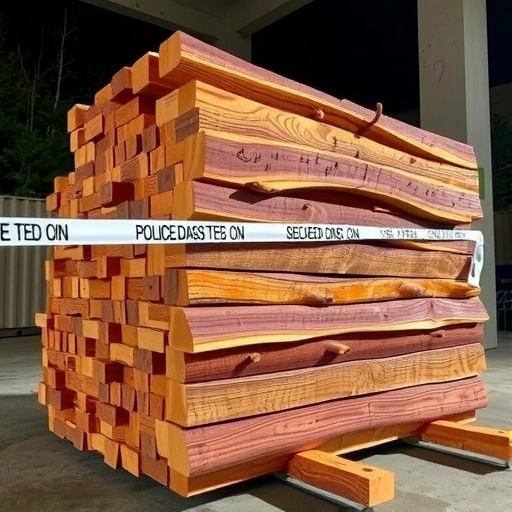 河口警方破获合同诈骗案追回300余万黄檀原木(图1)