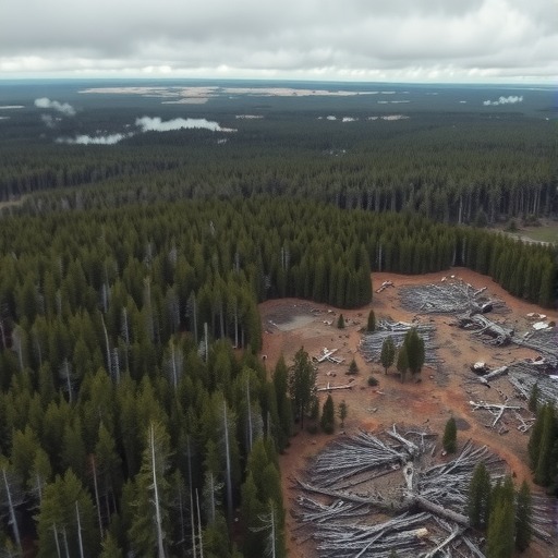 暴风雨导致瑞典200-250万立方米木材受损(图1)