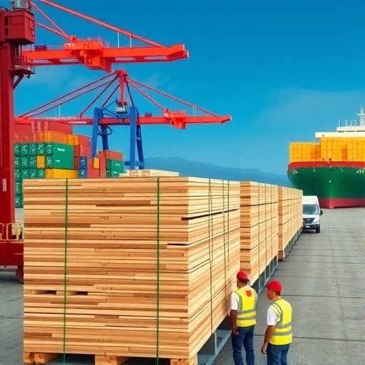 满洲里口岸首次对台湾地区出口白松板材(图1)