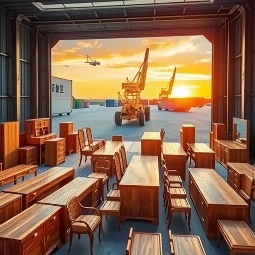 黑龙江木制品家具首次通过欧亚大陆桥出口欧洲(图1)