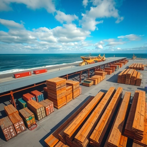 北美针叶材多集中在沿海地区使用(图1)