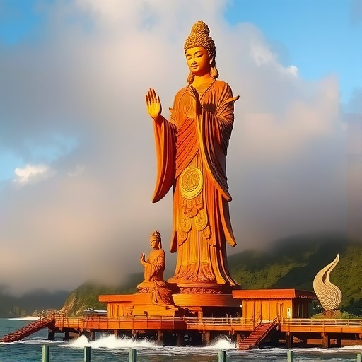 世界上最大红木妈祖像 将现湄洲岛(图1)