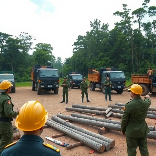 缅甸军队抓上百中国伐木者 大批人员及车辆被抓扣(图1)