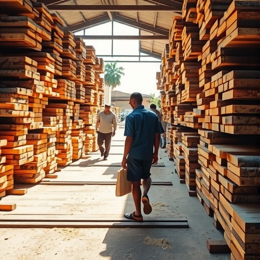 非洲红花梨原木行情火热交易上扬(图1)