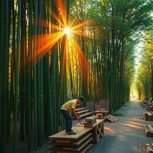 江西婺源县竹制品加工年产值过亿(图1)