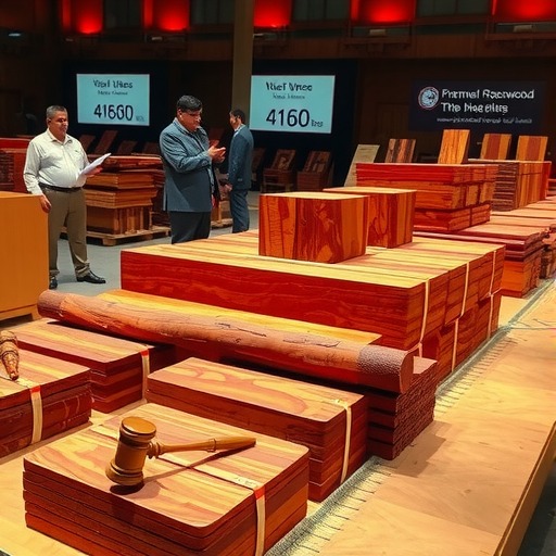 小叶紫檀共4160吨11月24开拍，印度买家返场(图1)