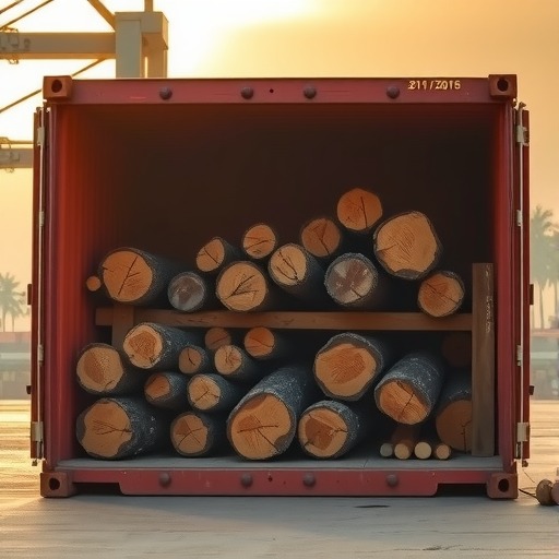 凭祥综合保税区首次进口越南朴树原木(图1)