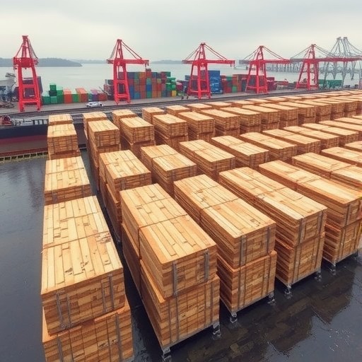 张家港检出短少1038立方米缅甸原木(图1)