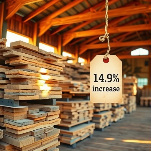 一季度黑龙江木材平均单价同比提高14.9%(图1)