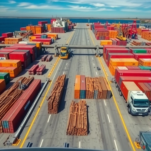 满洲里口岸原木进口呈现四大新特点(图1) 满洲里口岸原木进口呈现四大新特点(图1)