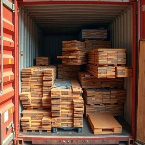 大量非洲黄花梨货柜被积压(图1)