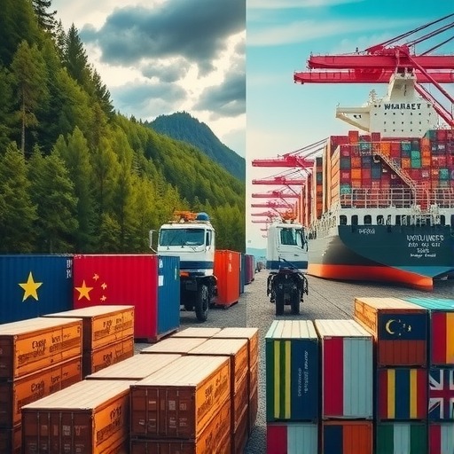 我国木材对外依存度接近50%(图1)