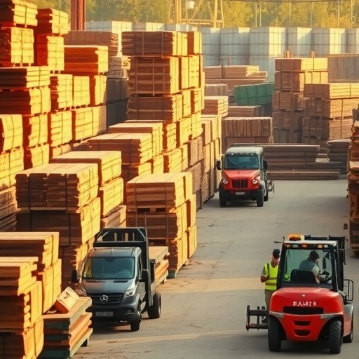 木材市场交投氛围始活跃 交易量上涨约50%(图1)