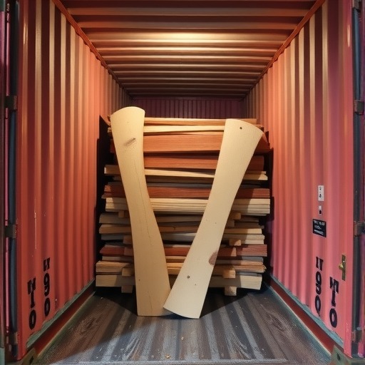 空箱藏玄机，黄岛海关查获 0.4 吨违规夹藏木板！(图2)