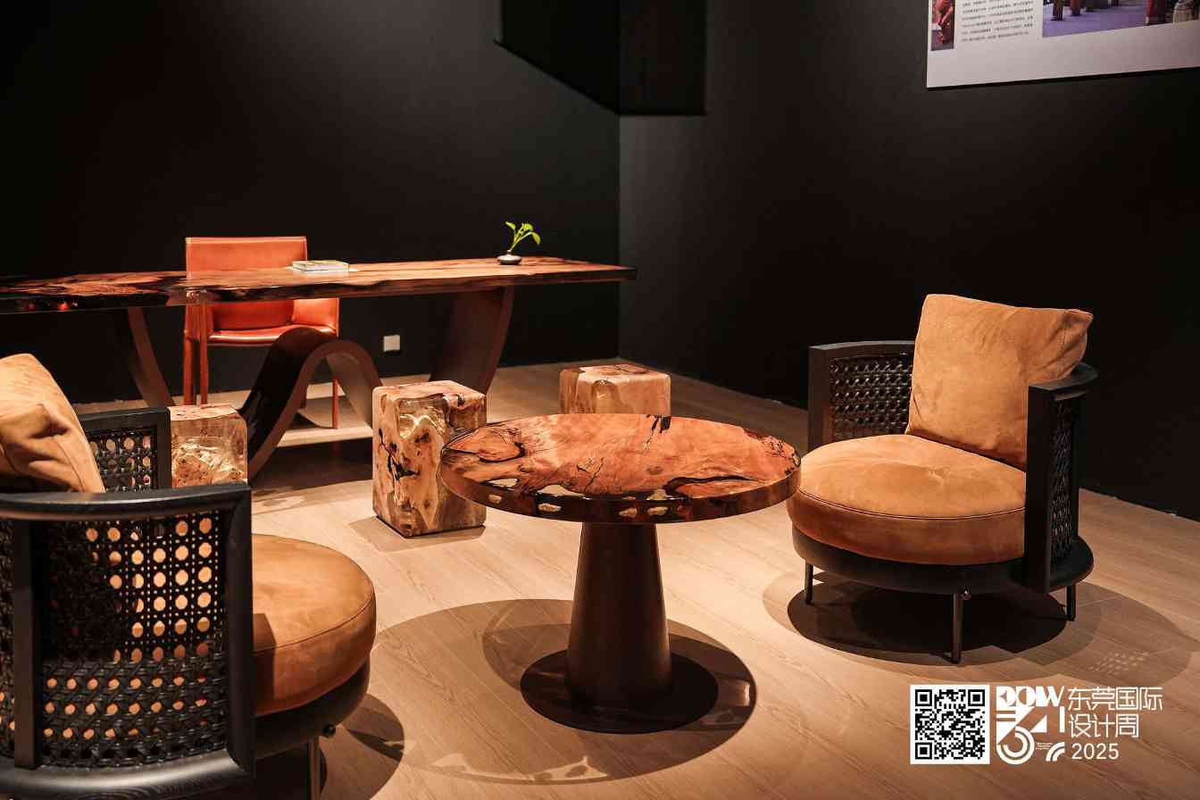 东莞国际设计周！各类风格齐“掀桌”！古沉木、古船木也被搬上台？(图6)