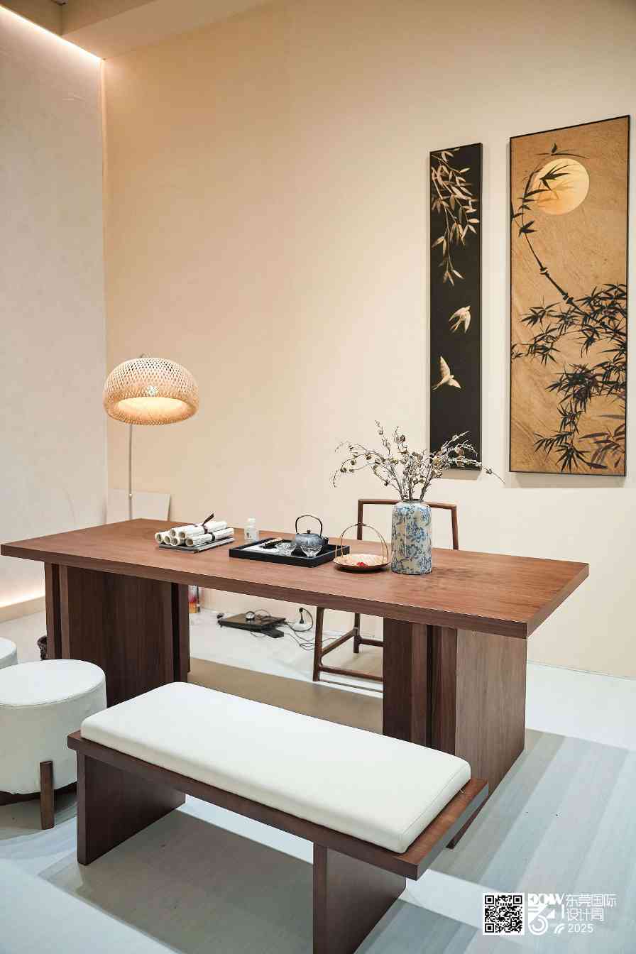 东莞国际设计周！各类风格齐“掀桌”！古沉木、古船木也被搬上台？(图7)