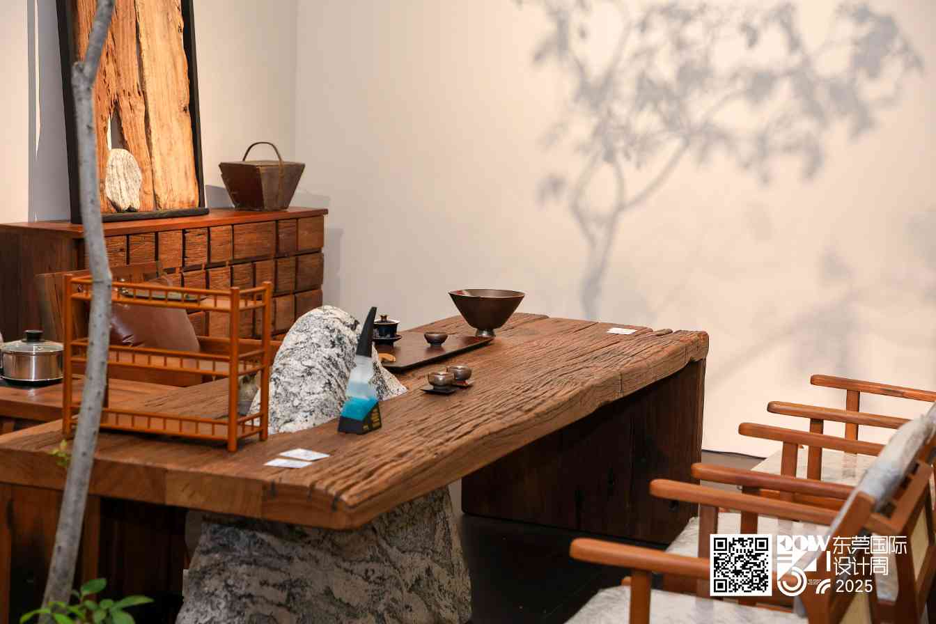 东莞国际设计周！各类风格齐“掀桌”！古沉木、古船木也被搬上台？(图11)