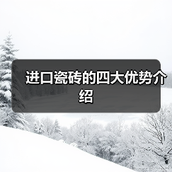 进口瓷砖的四大优势介绍(图1) 进口瓷砖的四大优势介绍(图1)