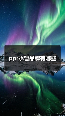 ppr水管品牌有哪些(图4) ppr水管品牌有哪些(图4)