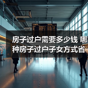 房子过户需要多少钱 哪种房子过户子女方式省钱（图2）