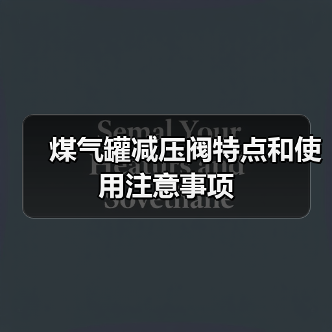 煤气罐减压阀特点和使用注意事项(图1) 煤气罐减压阀特点和使用注意事项(图1)