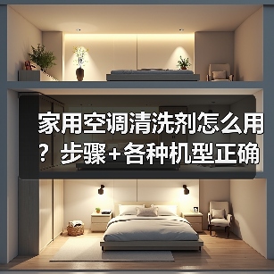 家用空调清洗剂怎么用?步骤+各种机型正确清洗方法(图4) 家用空调清洗剂怎么用?步骤+各种机型正确清洗方法(图4)