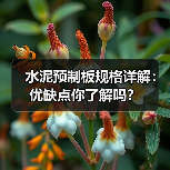 水泥预制板规格详解：优缺点你了解吗？（图1）