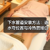 下水管道安装方法:返水弯位置与冷热管接口注意点(图2) 下水管道安装方法:返水弯位置与冷热管接口注意点(图2)
