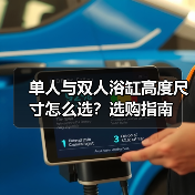 单人与双人浴缸高度尺寸怎么选？选购指南（图2）