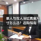 单人与双人浴缸高度尺寸怎么选？选购指南（图1）