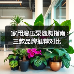 家用增压泵选购指南:三款品牌推荐对比(图3) 家用增压泵选购指南:三款品牌推荐对比(图3)