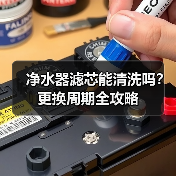 净水器滤芯能清洗吗?更换周期全攻略(图1) 净水器滤芯能清洗吗?更换周期全攻略(图1)