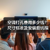 空调打孔费用多少钱？尺寸标准及安装避坑指南（图1）