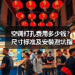 空调打孔费用多少钱？尺寸标准及安装避坑指南（图3）