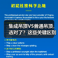集成吊顶VS普通吊顶,选对了?这些关键区别你了解吗?(图1) 集成吊顶VS普通吊顶,选对了?这些关键区别你了解吗?(图1)