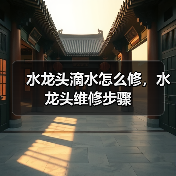 水龙头滴水怎么修,水龙头维修步骤(图4) 水龙头滴水怎么修,水龙头维修步骤(图4)