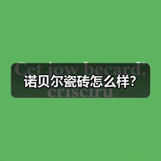 诺贝尔瓷砖怎么样?(图1) 诺贝尔瓷砖怎么样?(图1)