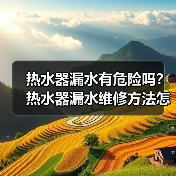 热水器漏水有危险吗?热水器漏水维修方法怎么样?(图4) 热水器漏水有危险吗?热水器漏水维修方法怎么样?(图4)
