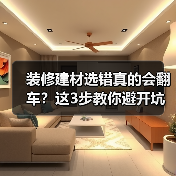 装修建材选错真的会翻车?这3步教你避开坑(图1) 装修建材选错真的会翻车?这3步教你避开坑(图1)