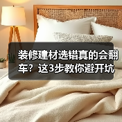 装修建材选错真的会翻车?这3步教你避开坑(图2) 装修建材选错真的会翻车?这3步教你避开坑(图2)