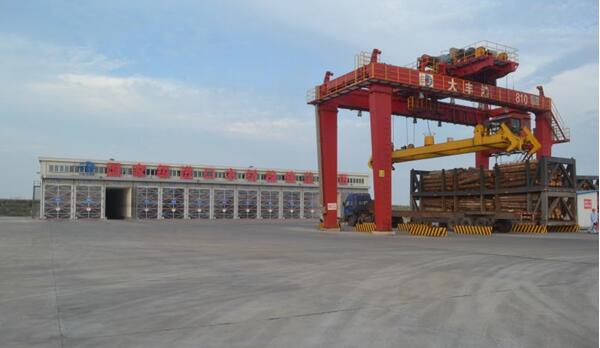 盐城大丰港进口木材检疫处理区投入使用