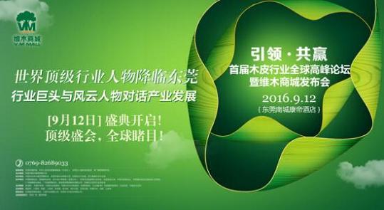 首届木皮行业高峰论坛暨维木发布会(图1)