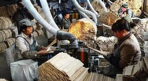  一天生产出的牙签达500万根！