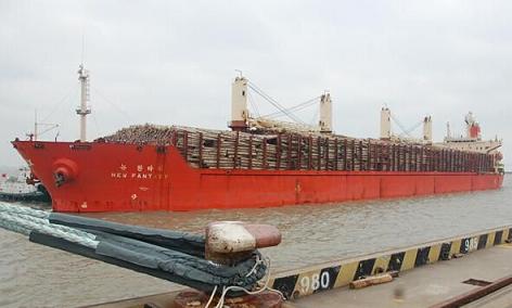 常熟港进口木材数量猛增 新西兰木材占八成(图1)