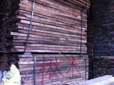 楸木新货批量入市,行情有所降温(图1) 楸木